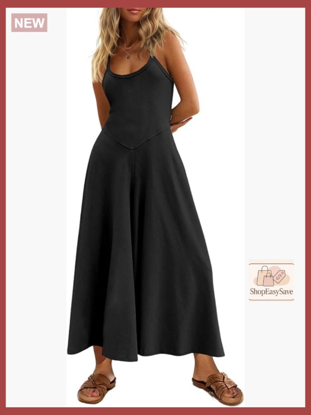 Wide Leg Jumpsuit Sleeveless Spaghetti Strap Cut Out Long Pant Romper with
